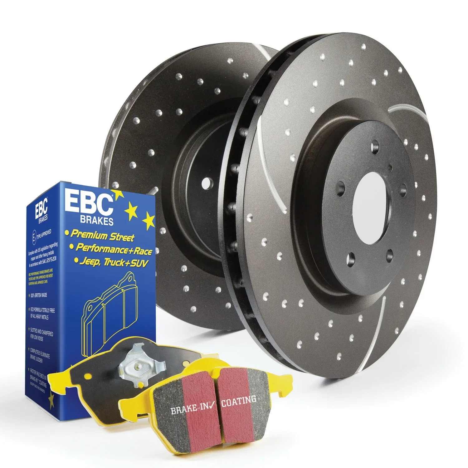 EBC Brakes S5KF1502 S5 Kits Yellowstuff And GD Rotors