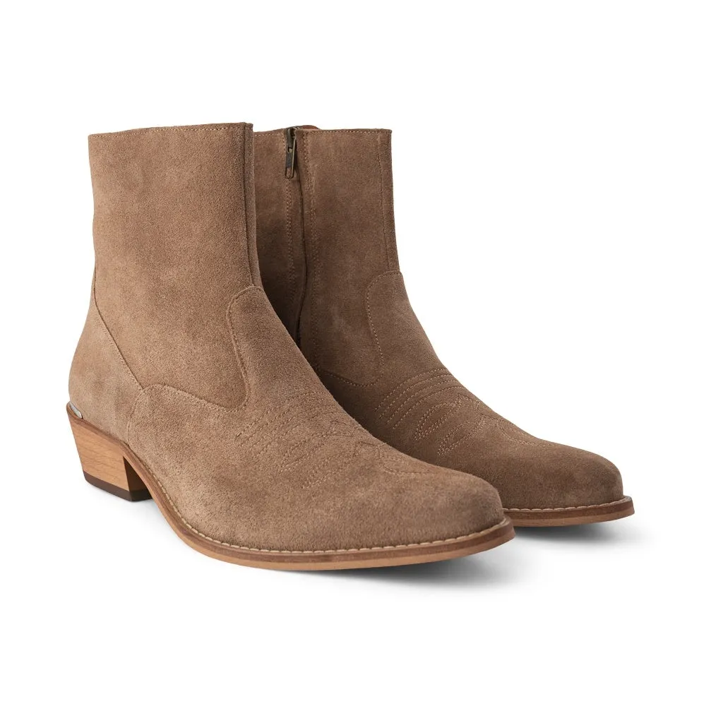 Enzo boot suede - TAUPE