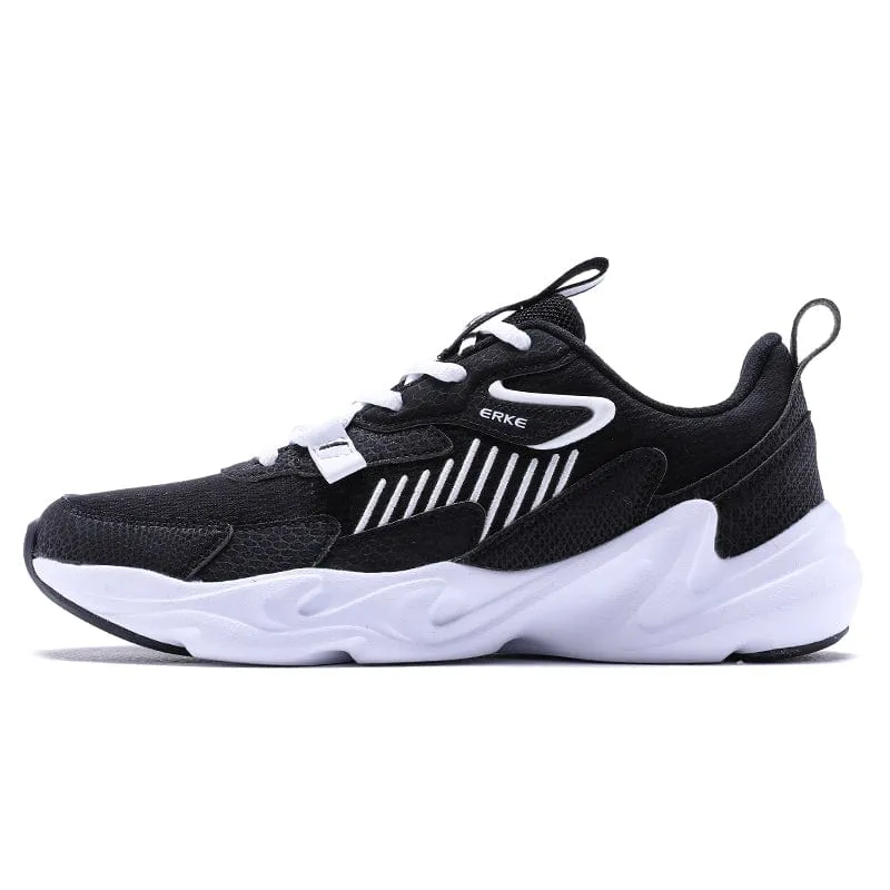 Erke Cushioning Shoes Women Running Black/White 12120103290-002