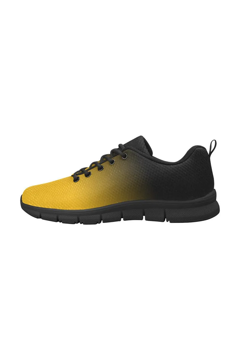 Fade Gold to Black Women's Breathable Running Shoes