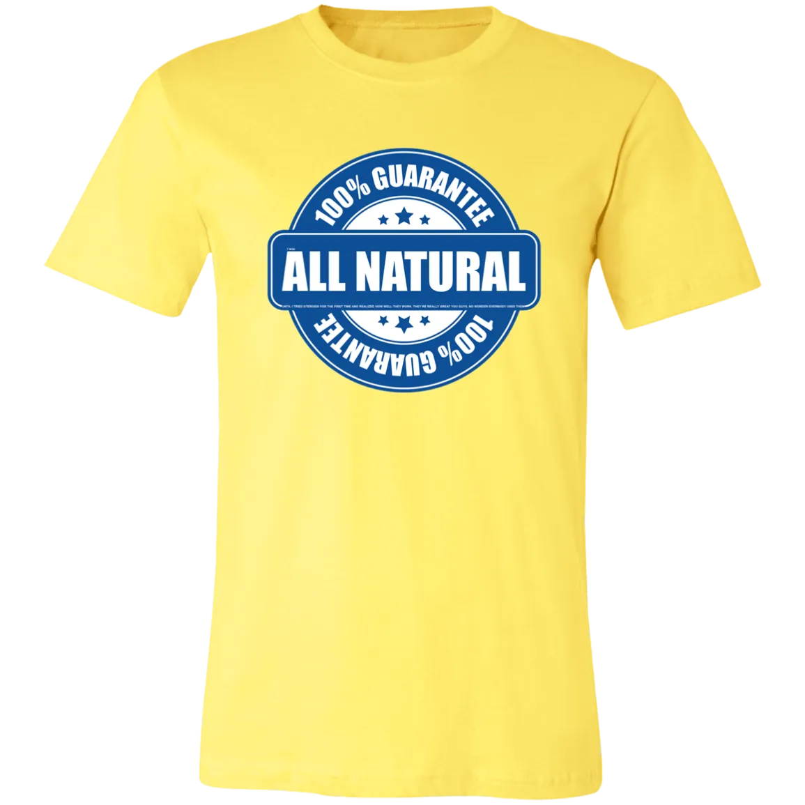 FAKE NATTY STEROID T SHIRT READ FINE PRINT