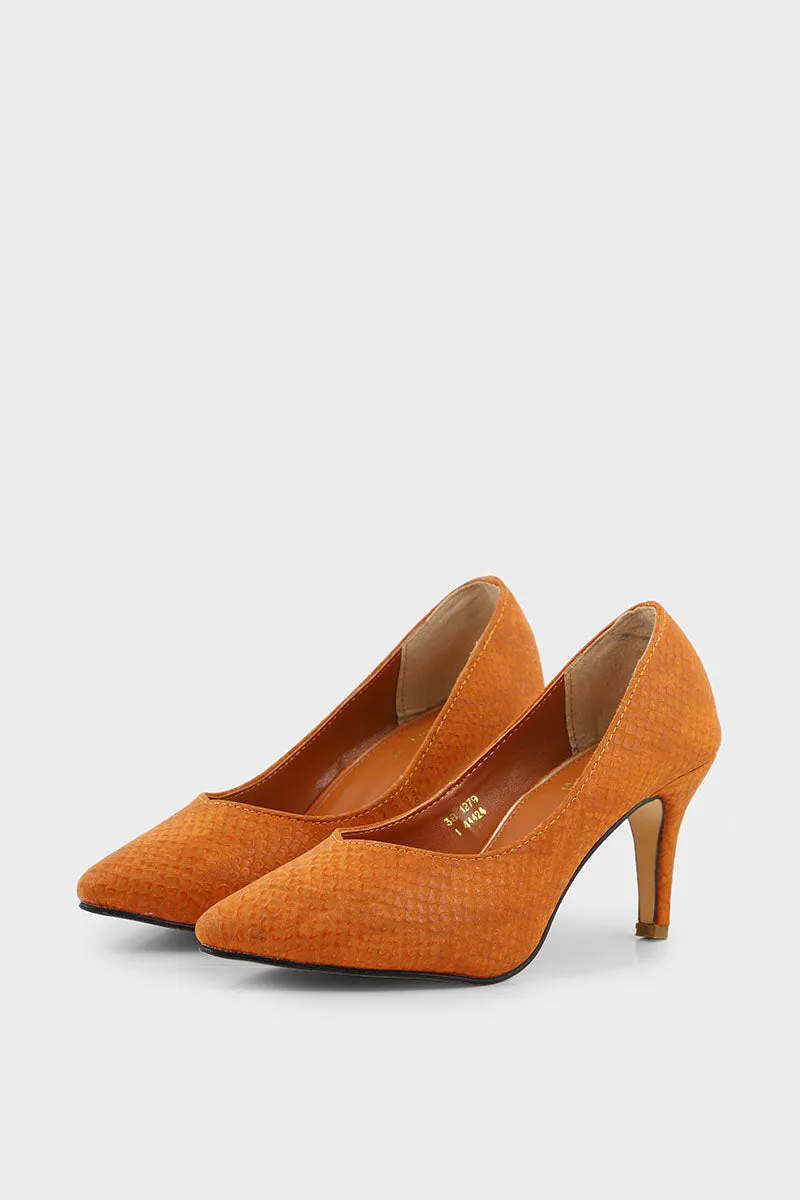 Formal Court Shoes I44424-Mustard