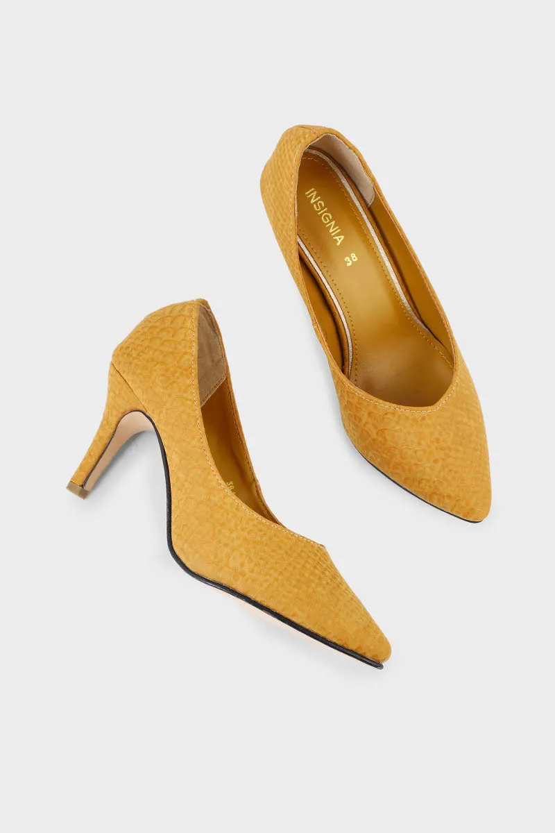 Formal Court Shoes I44424-Yellow