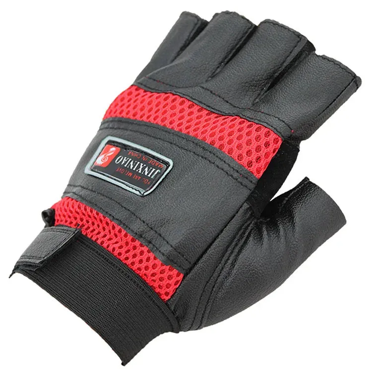 Funki Buys | Gloves | Men's Half Finger Leather Punk Gloves