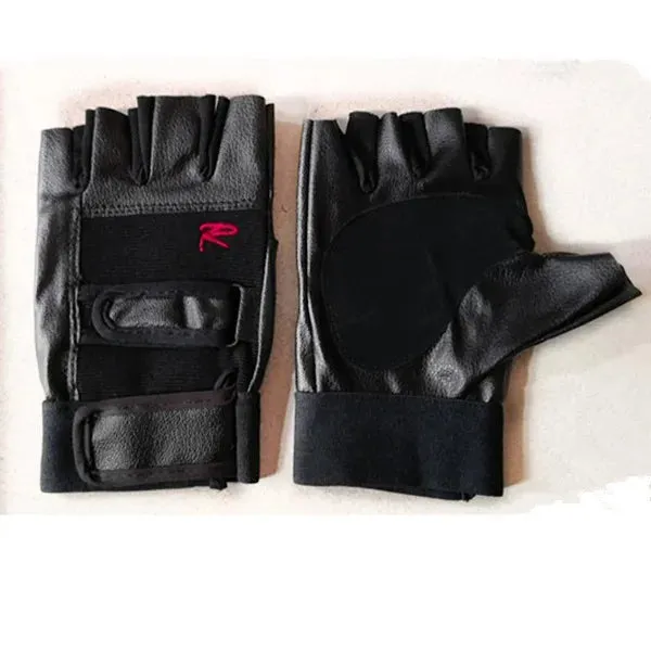 Funki Buys | Gloves | Men's Half Finger Leather Punk Gloves