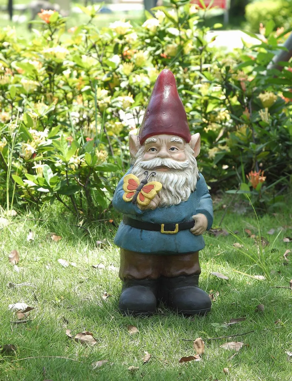 Gnome Flying a butterfly