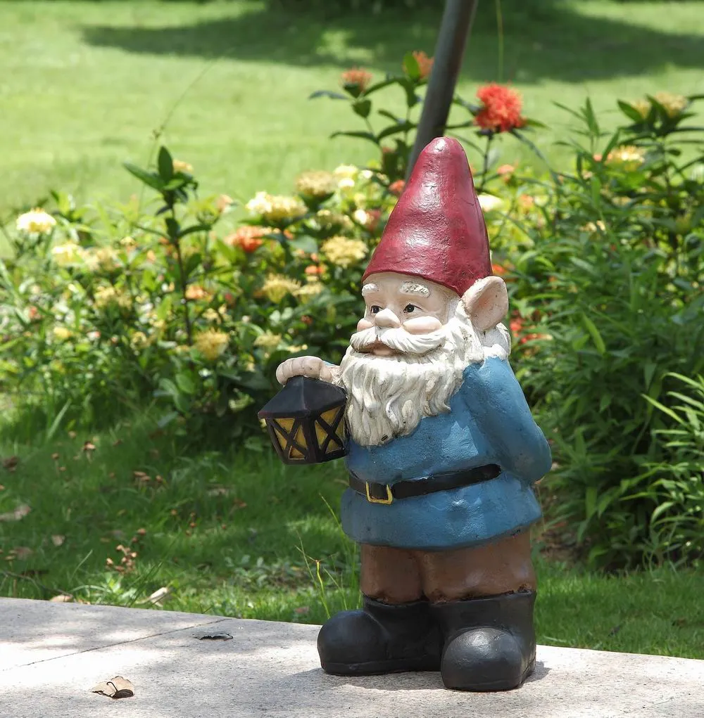 Gnome Holding A Lantern