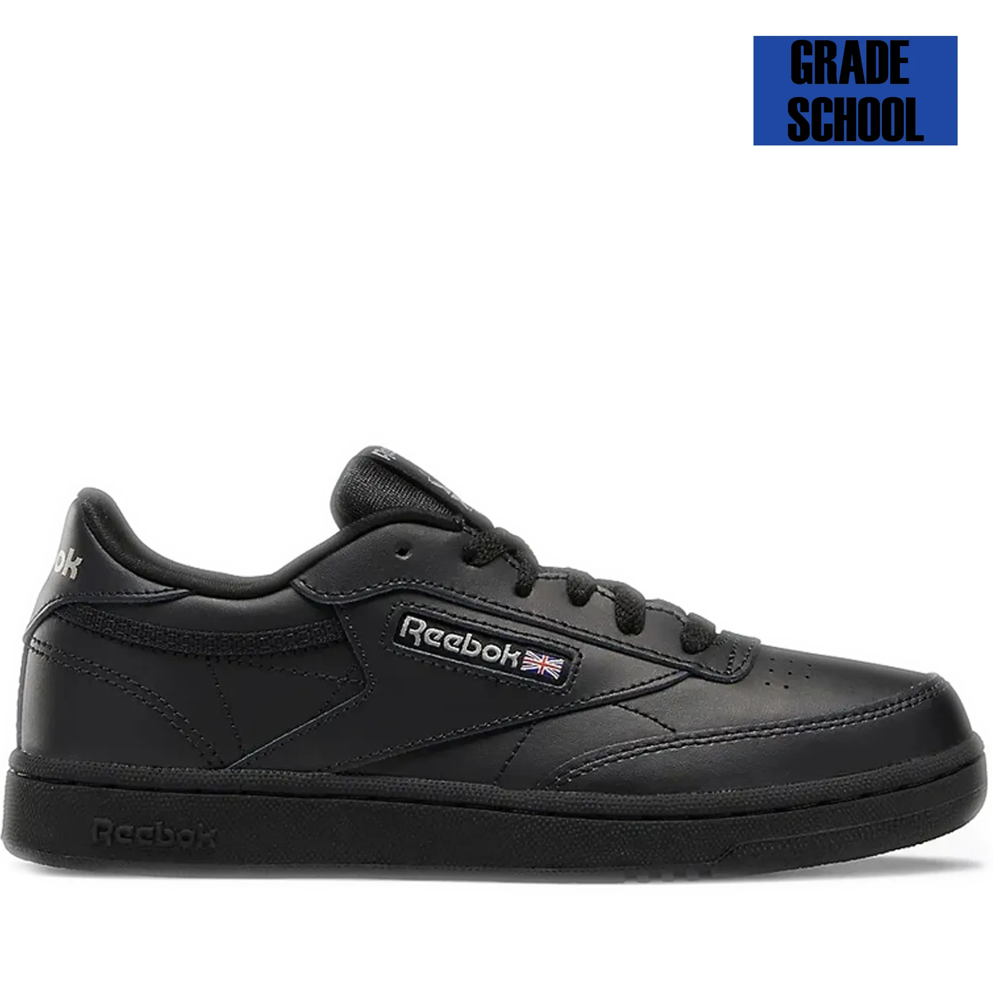 Grade School Reebok Club C Shoes - Black