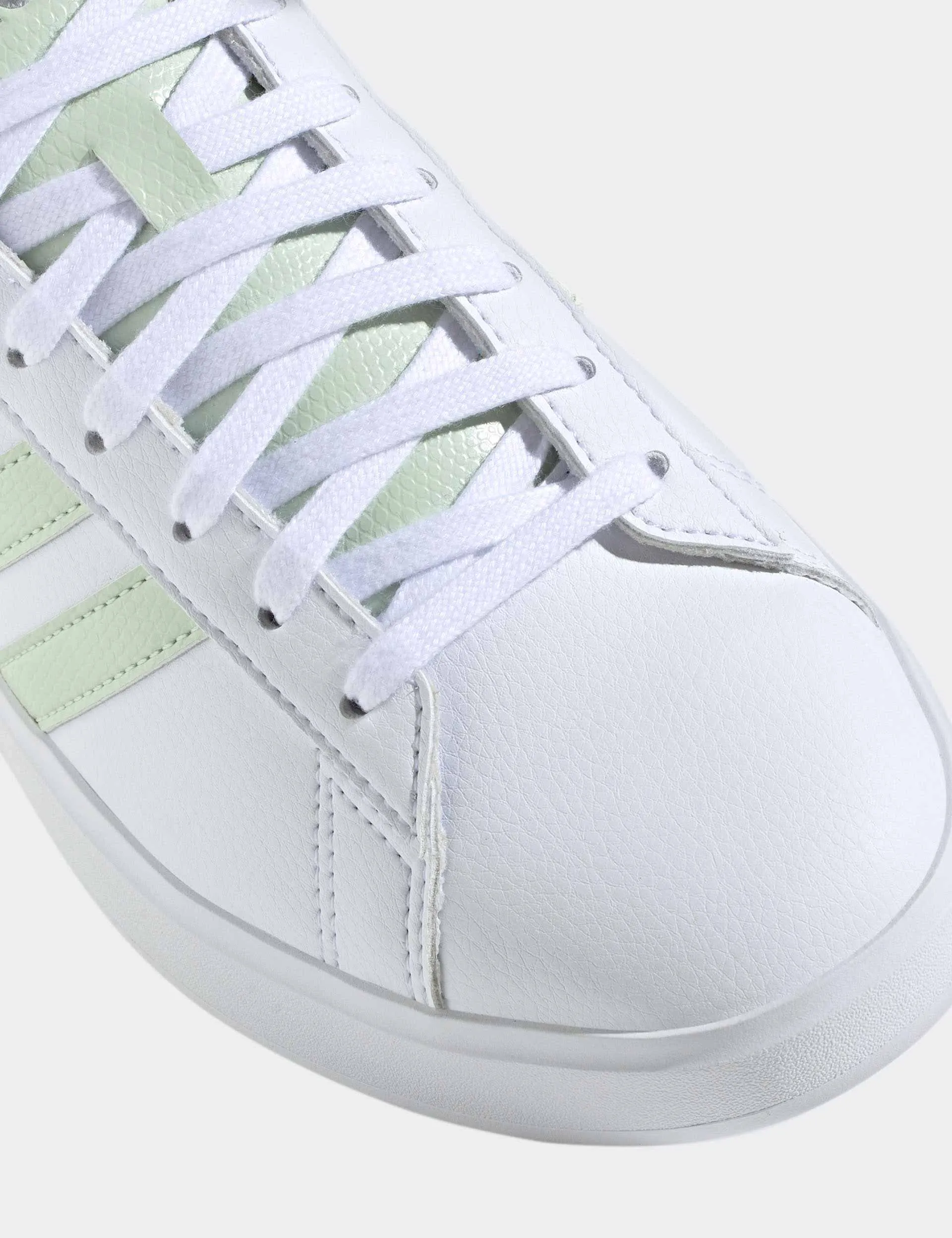 Grand Court 2.0 Shoes - Cloud White/Linen Green/Matte Silver