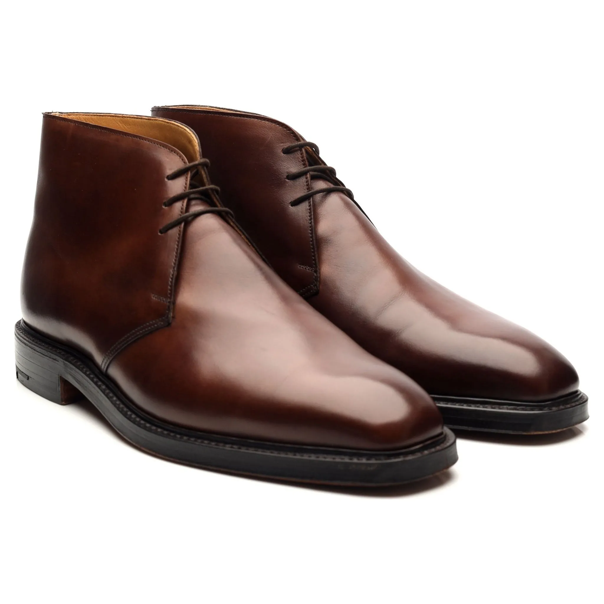 'Holborn' Brown Leather Chukka Boots UK 9.5 E