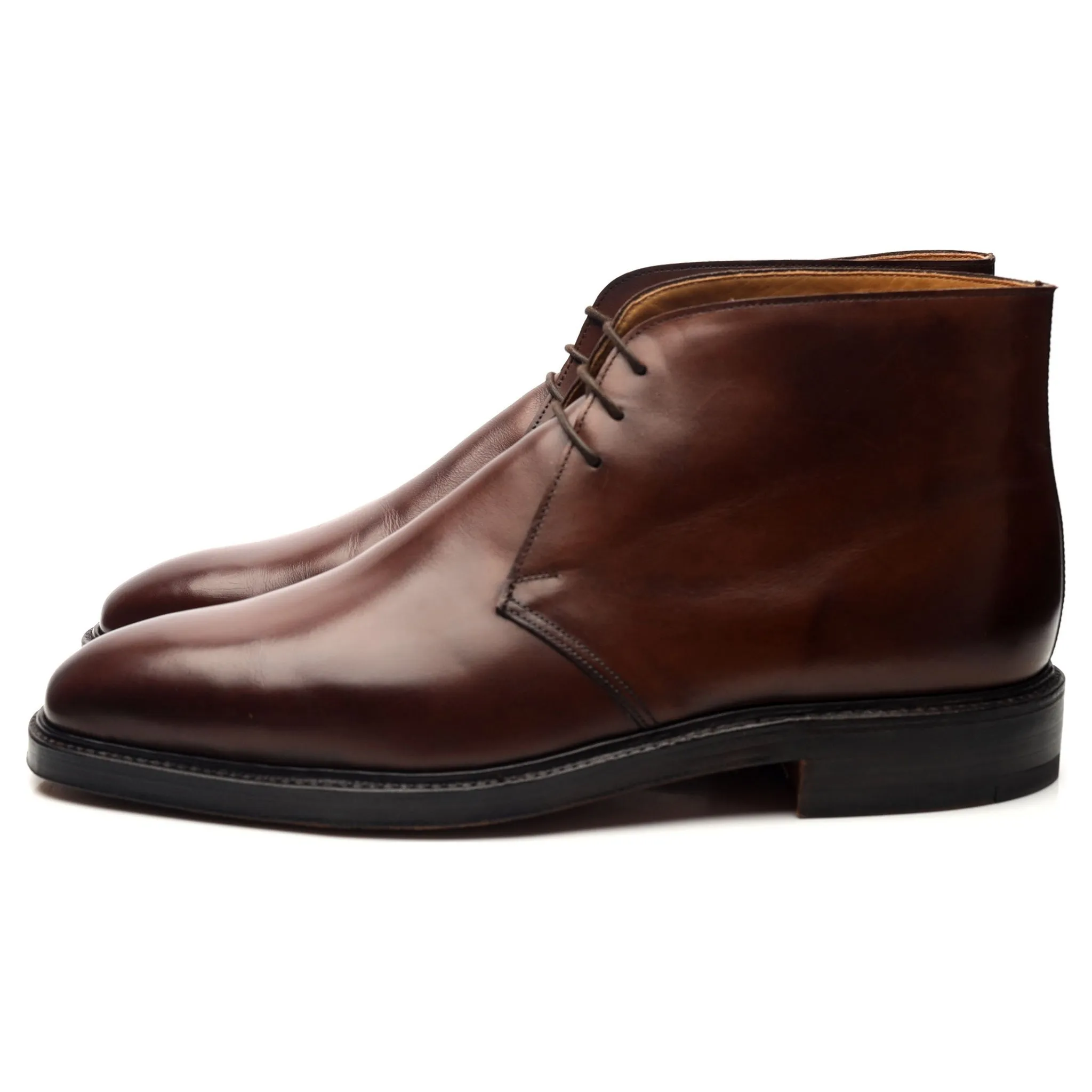 'Holborn' Brown Leather Chukka Boots UK 9.5 E