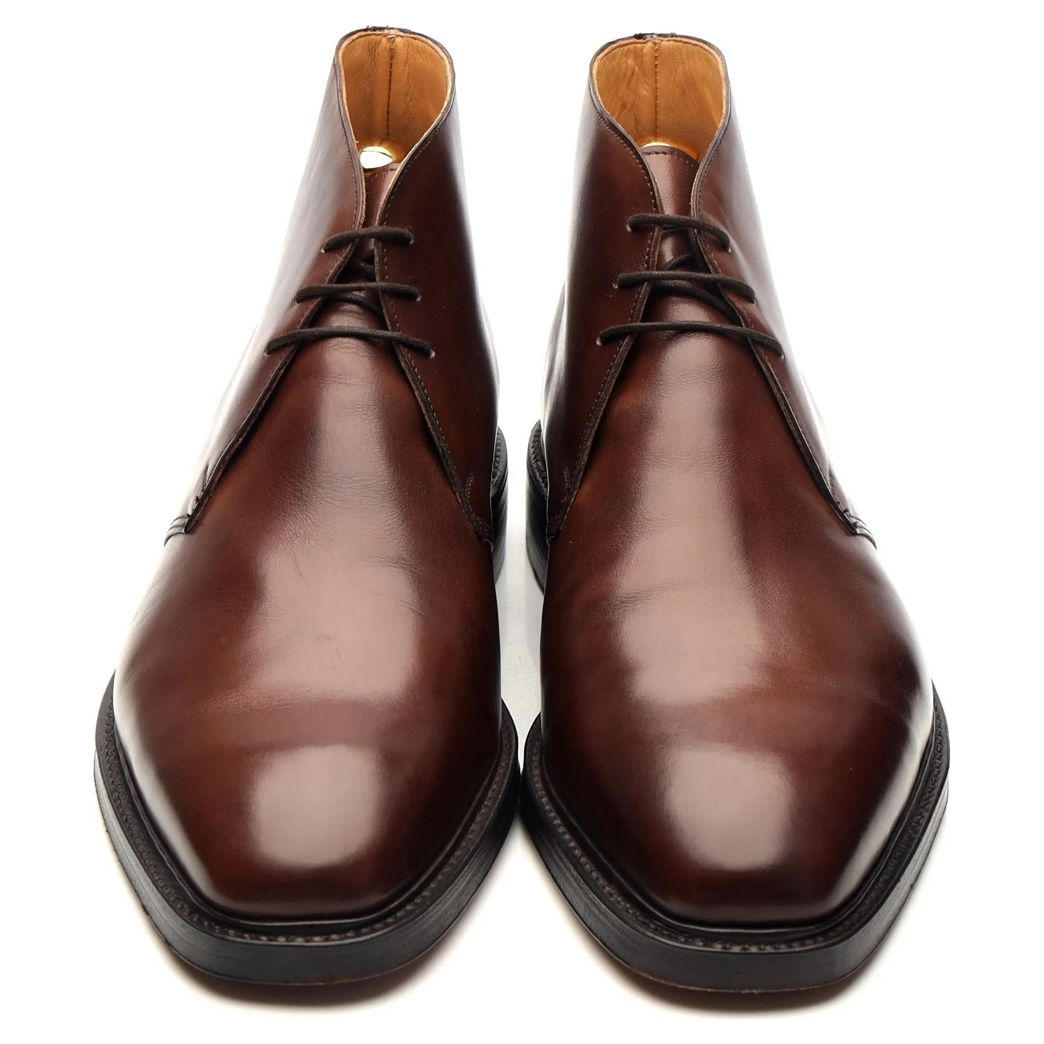 'Holborn' Brown Leather Chukka Boots UK 9.5 E