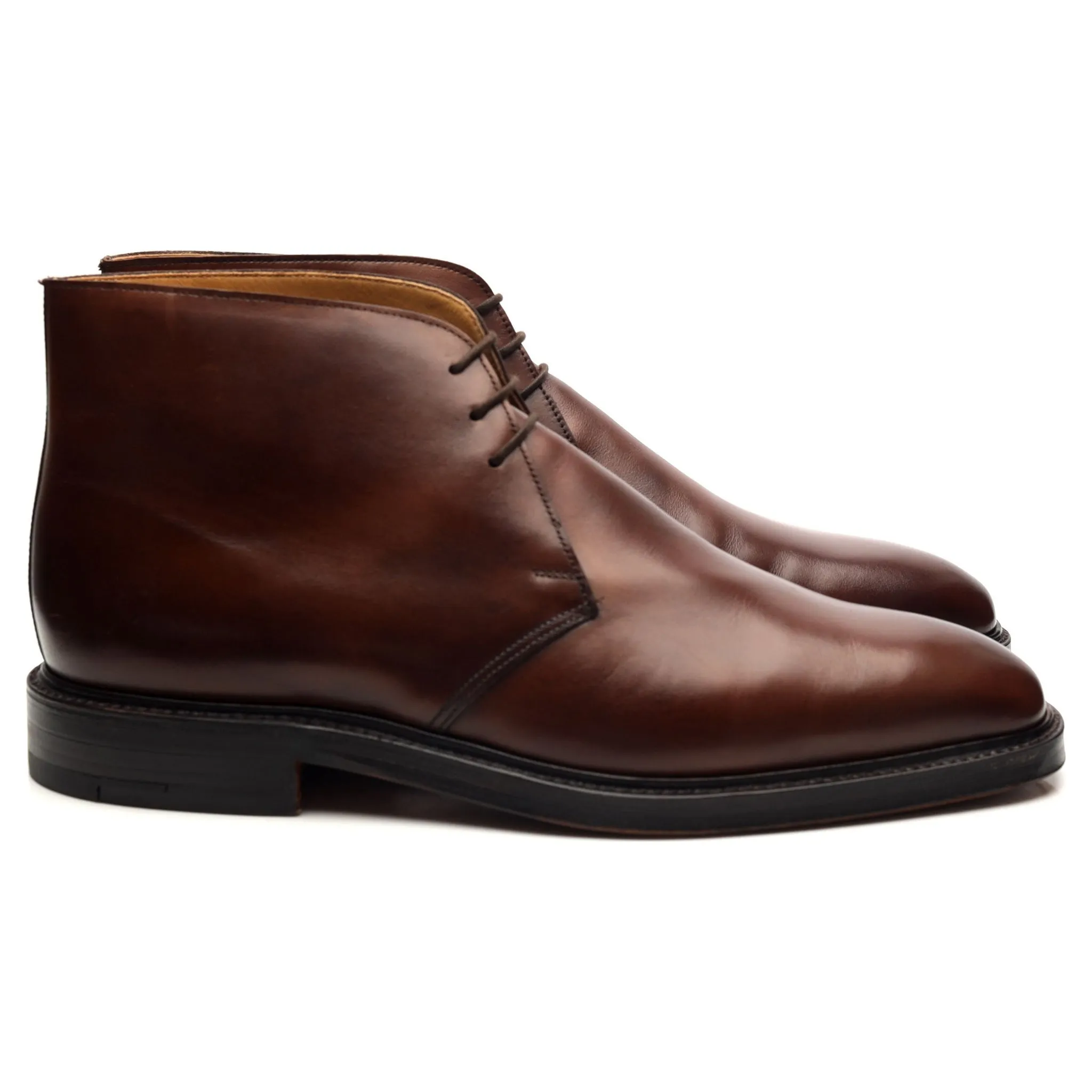 'Holborn' Brown Leather Chukka Boots UK 9.5 E