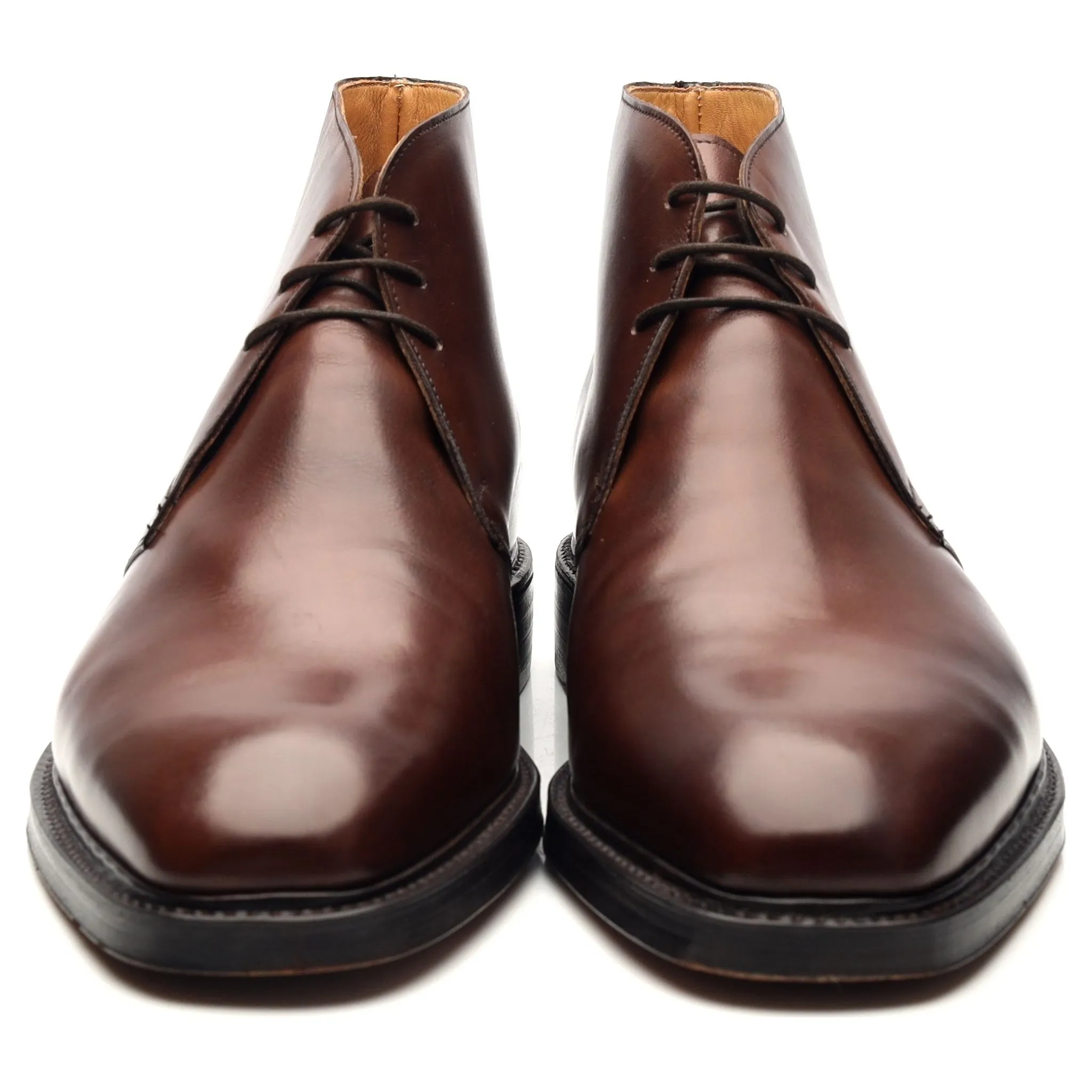 'Holborn' Brown Leather Chukka Boots UK 9.5 E