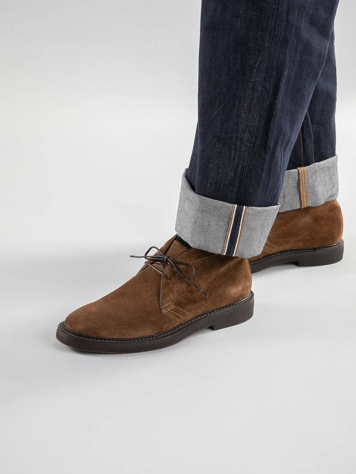 HOPKINS FLEXI 202 - Brown Suede Chukka Boots