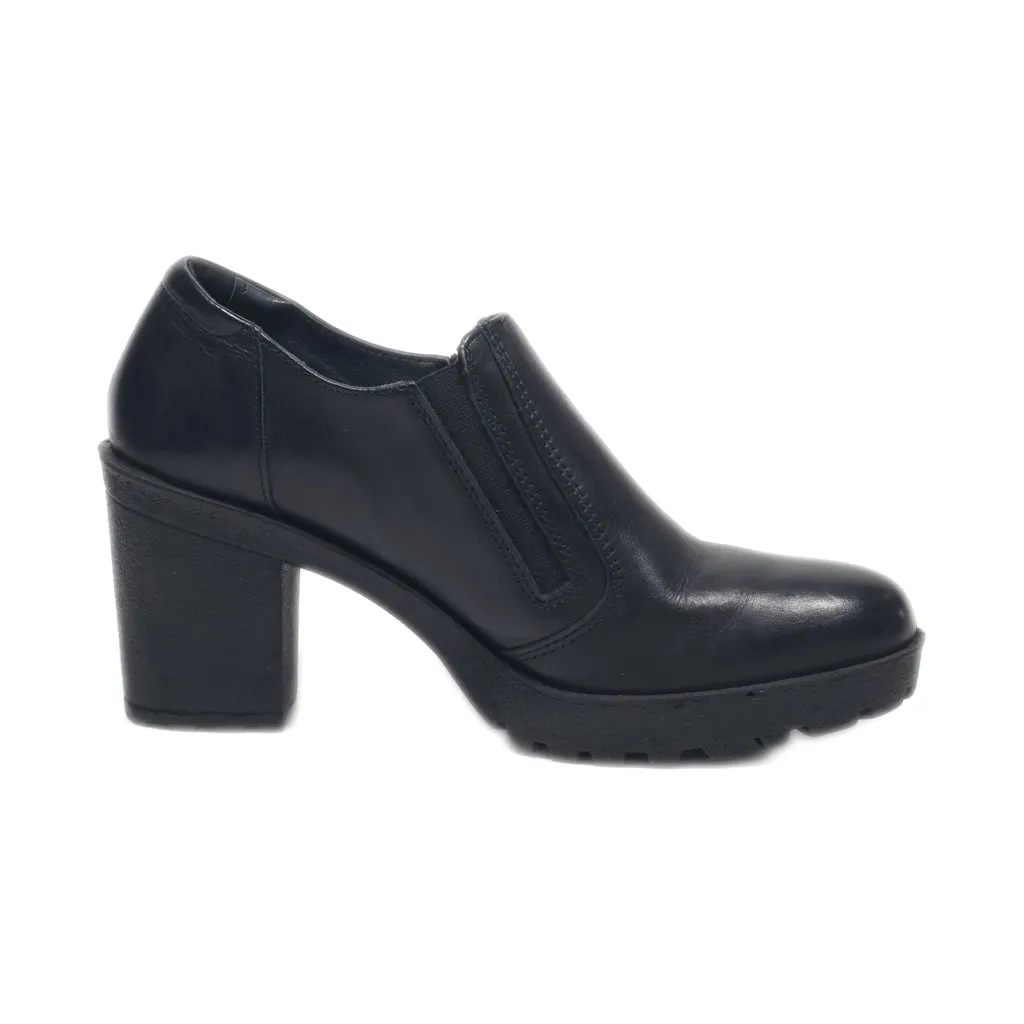 Igi&Co Mid-Heel Shoes Leather Black Colour For Women