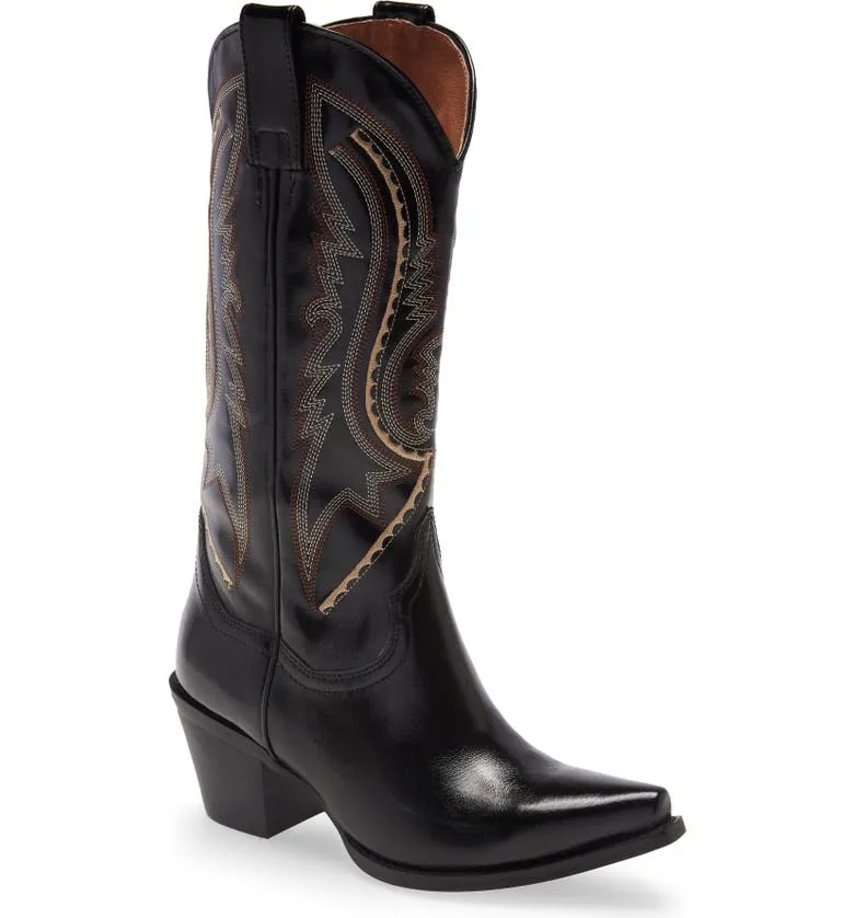 Jeffrey Campbell Rancher Western Boots in Black