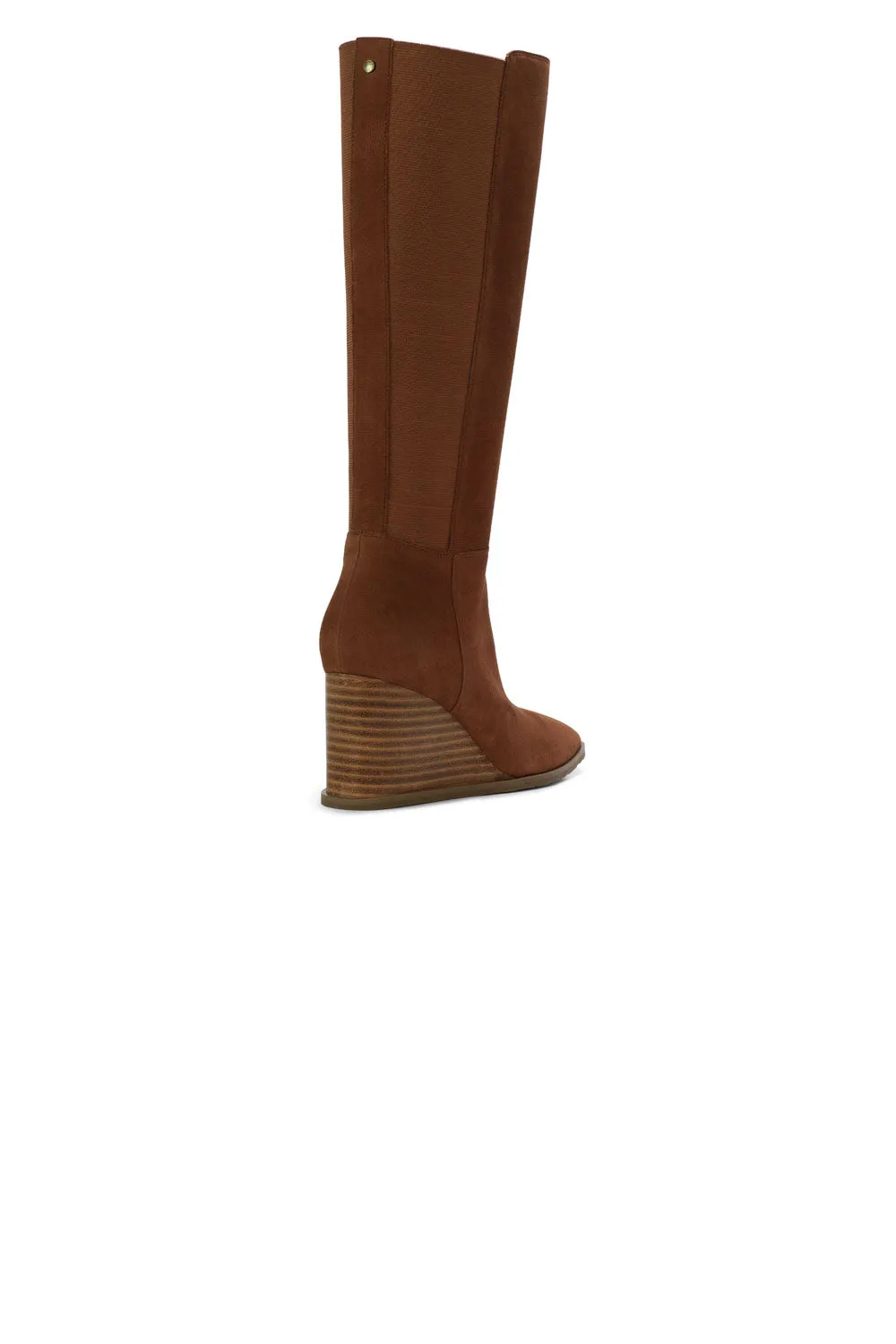 Jessica Wedge Boots - Cognac