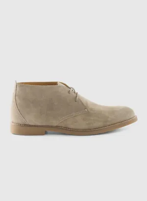 Johnnie-O J-Flex Suede Chukka Boot In Stone