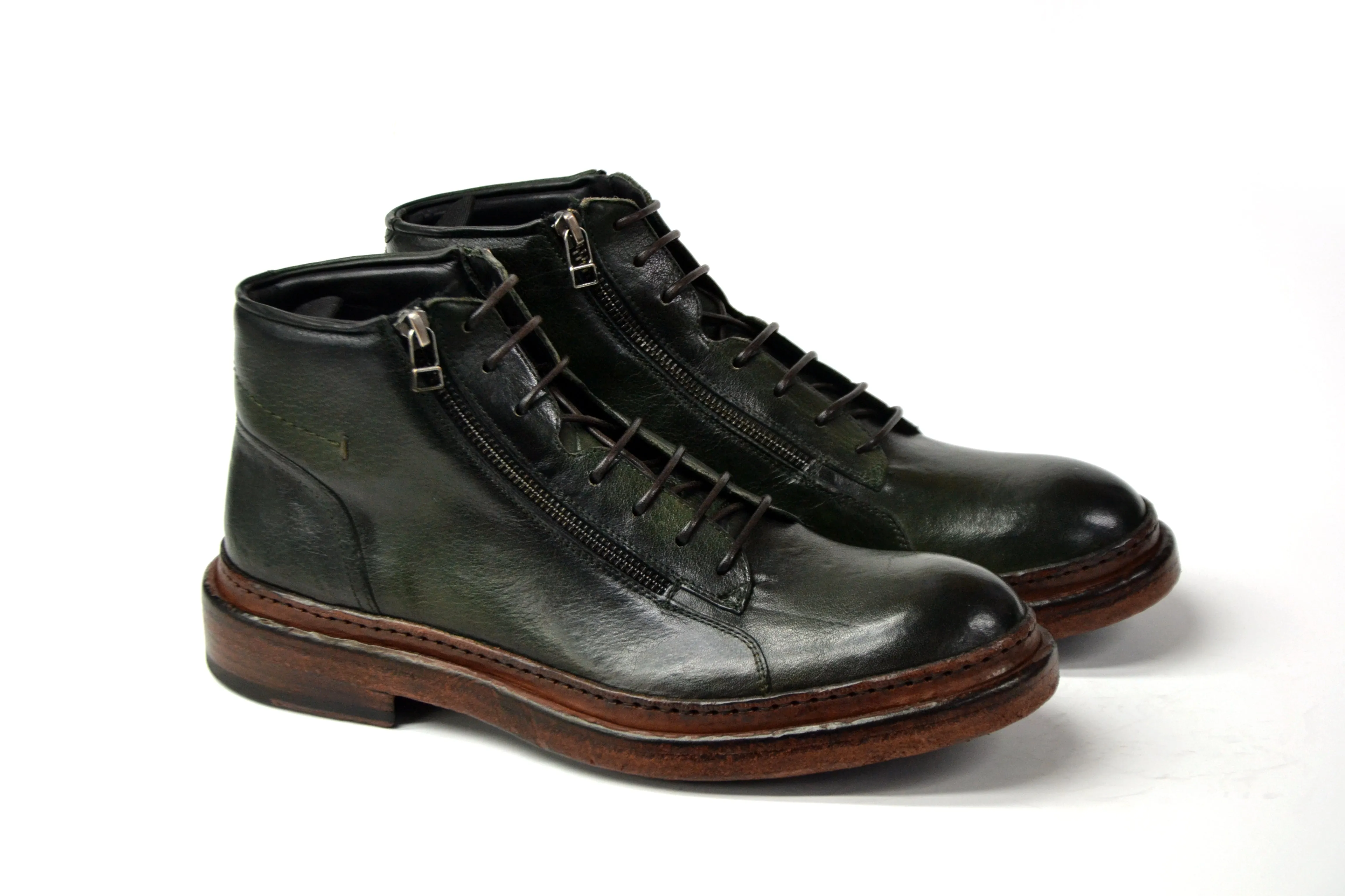 LAST PAIRS 44/45/46- SAM GREEN CHUKKA BOOTS