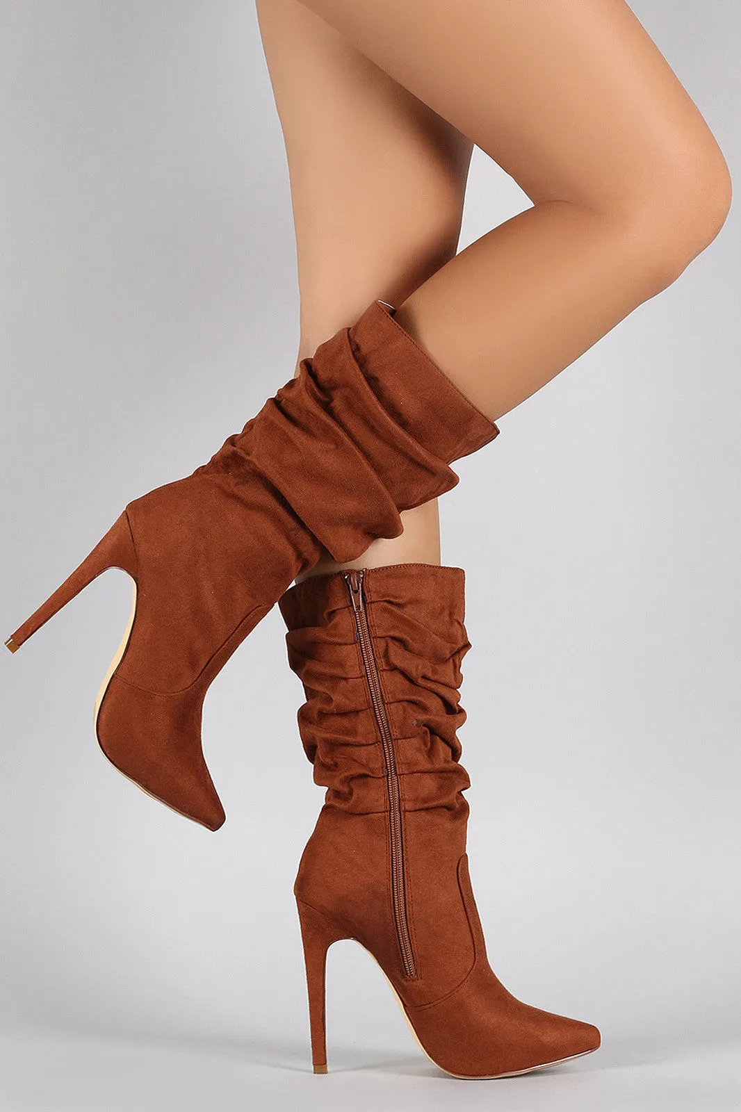 Liliana Slouchy Pointy Toe Stiletto Boot