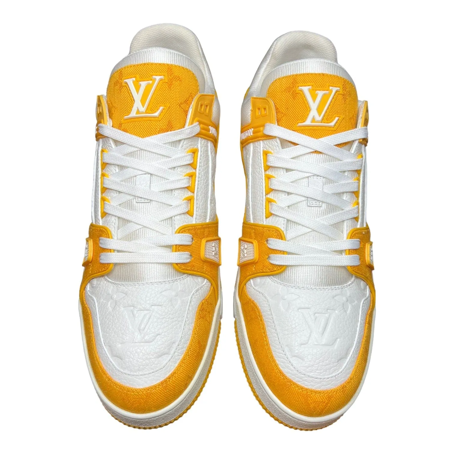 Louis Vuitton LV Trainer Monogram Denim Yellow Pre-Owned