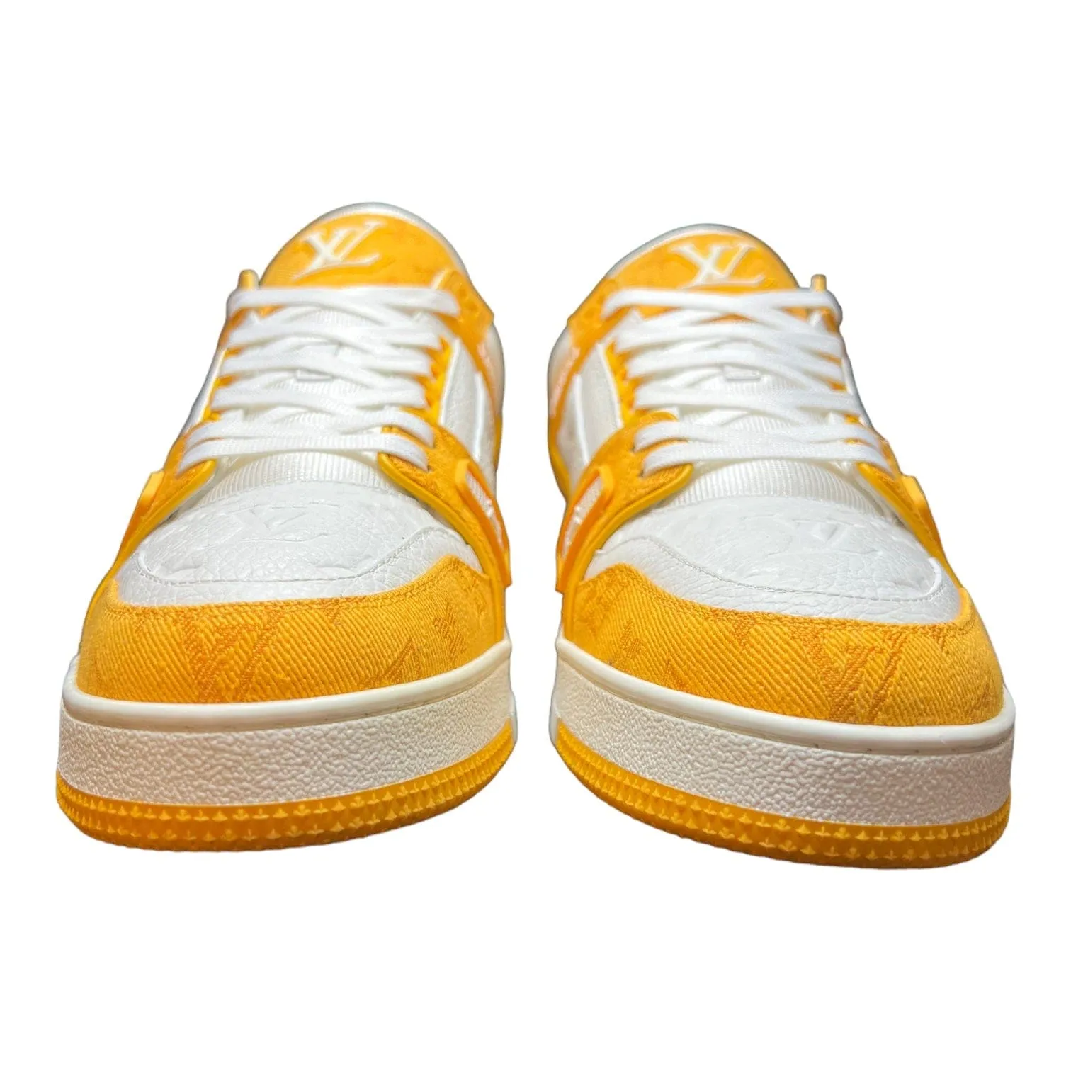 Louis Vuitton LV Trainer Monogram Denim Yellow Pre-Owned