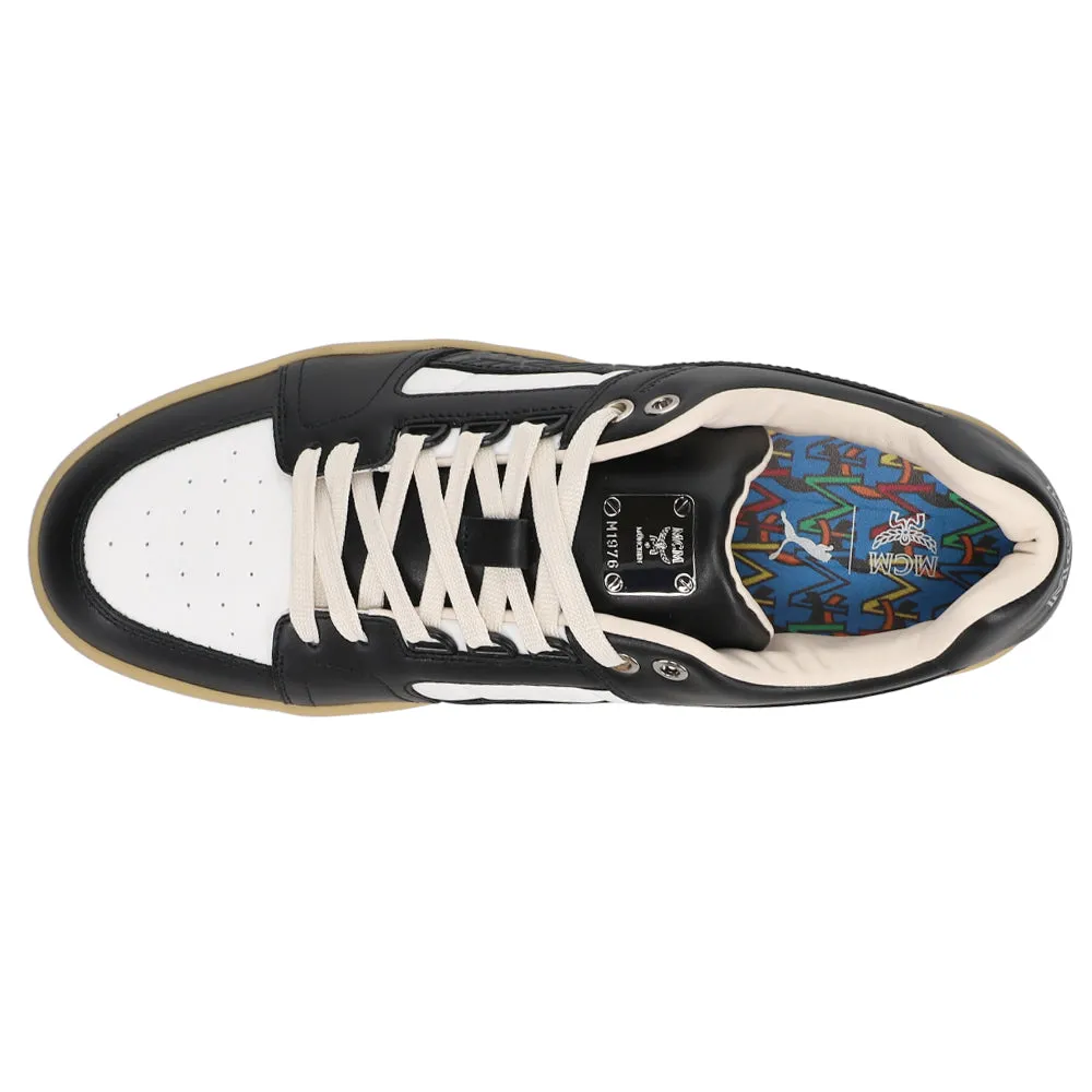 MCM X Slipstream Lo Court Lace Up Sneakers