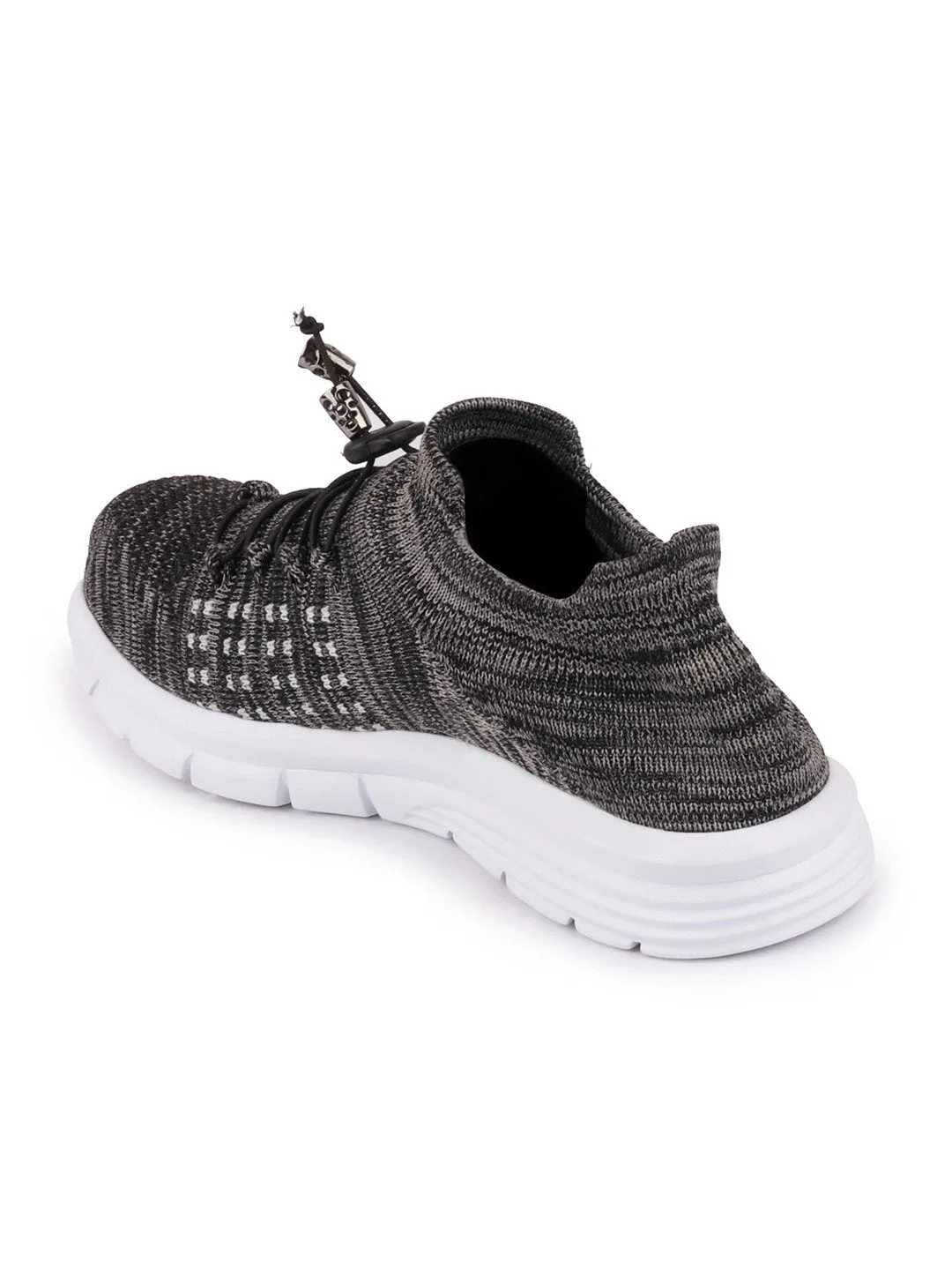 Men Grey Sports Lace-Up Outdoor Running Shoes