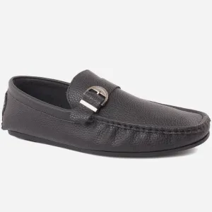 Men "SEAN" Classic Buckle Rubber Sole Moccasins