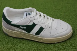 Men's All Court Sneaker - White/Green Leather