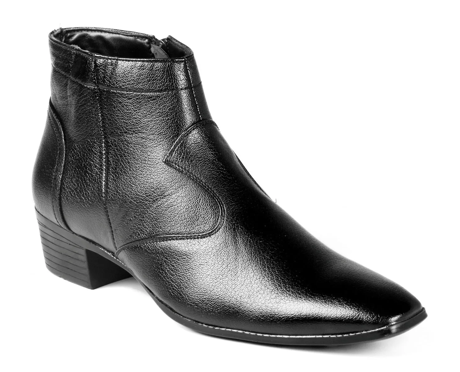 Men's Height Increasing Faux Leather Formal Boots