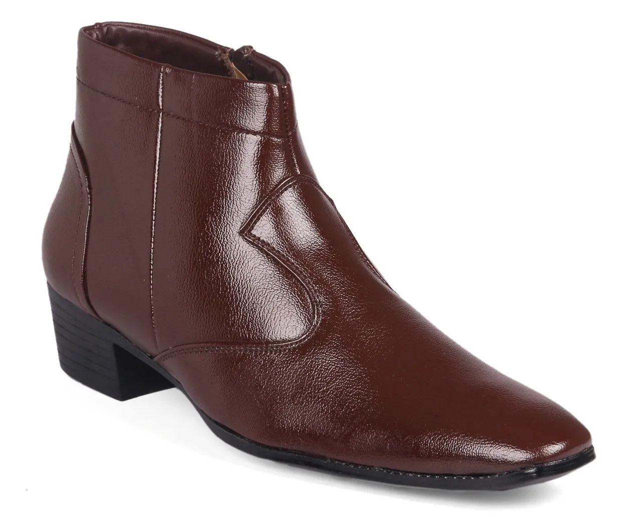 Men's Height Increasing Faux Leather Formal Boots