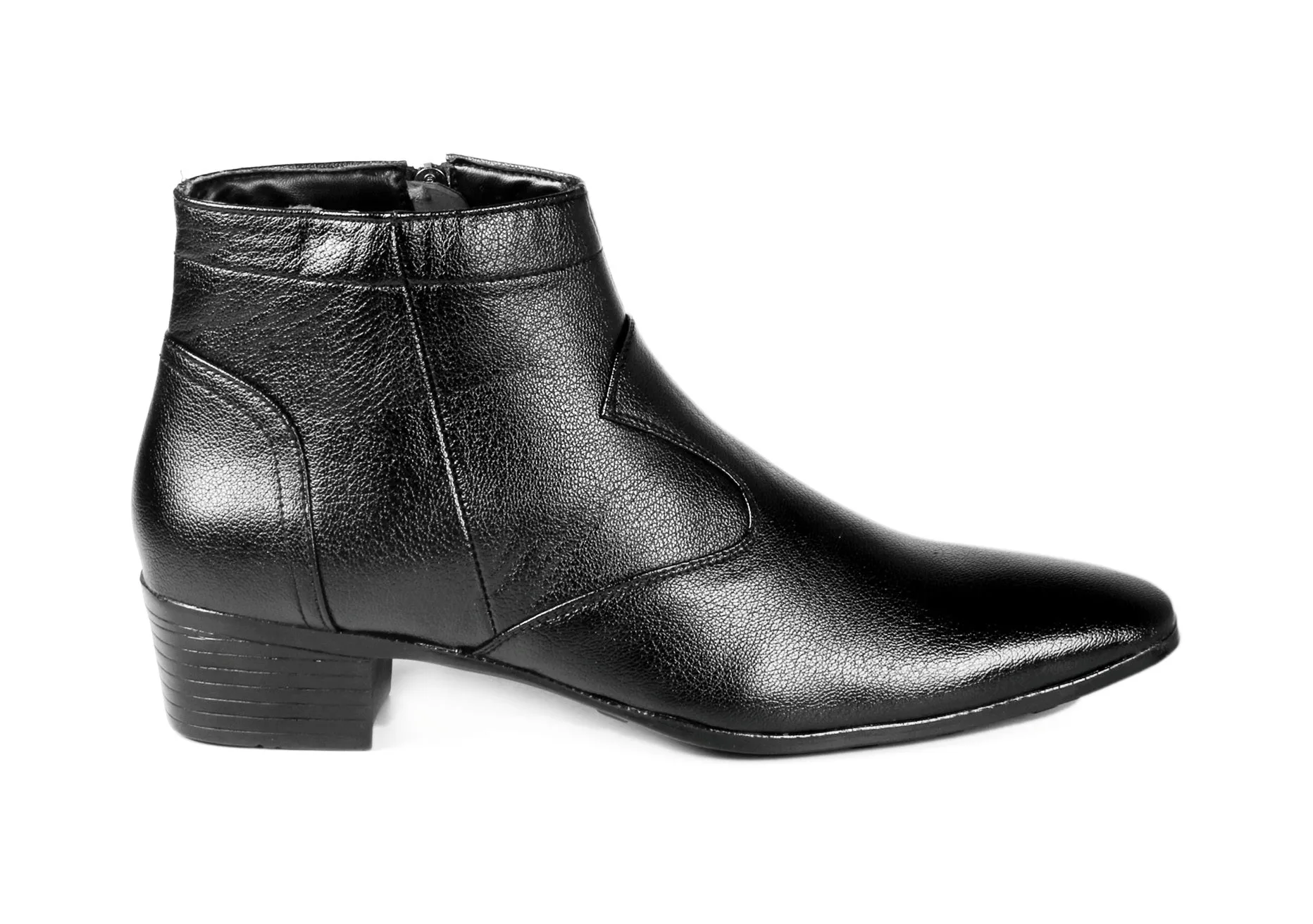 Men's Height Increasing Faux Leather Formal Boots