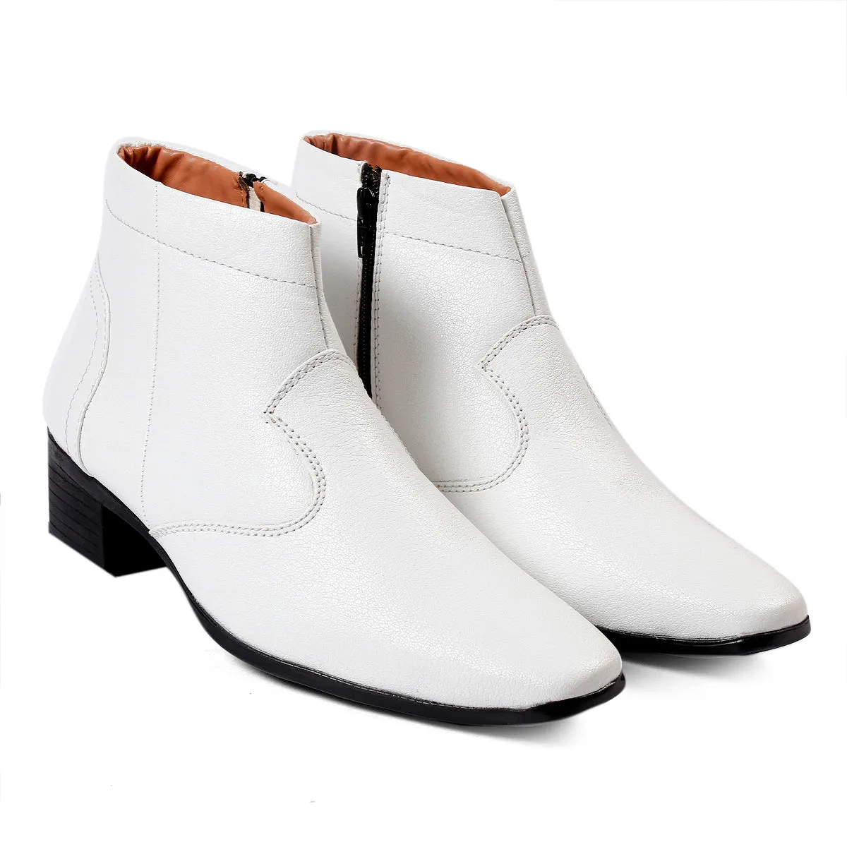 Men's Height Increasing Faux Leather Formal Boots