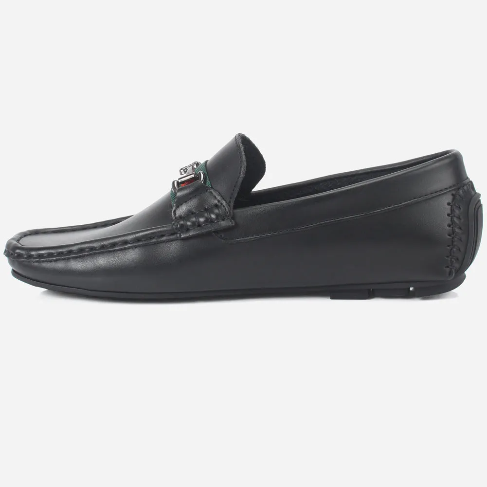 Mens "DUEL" Slip-On Decorate Moccasins Shoes