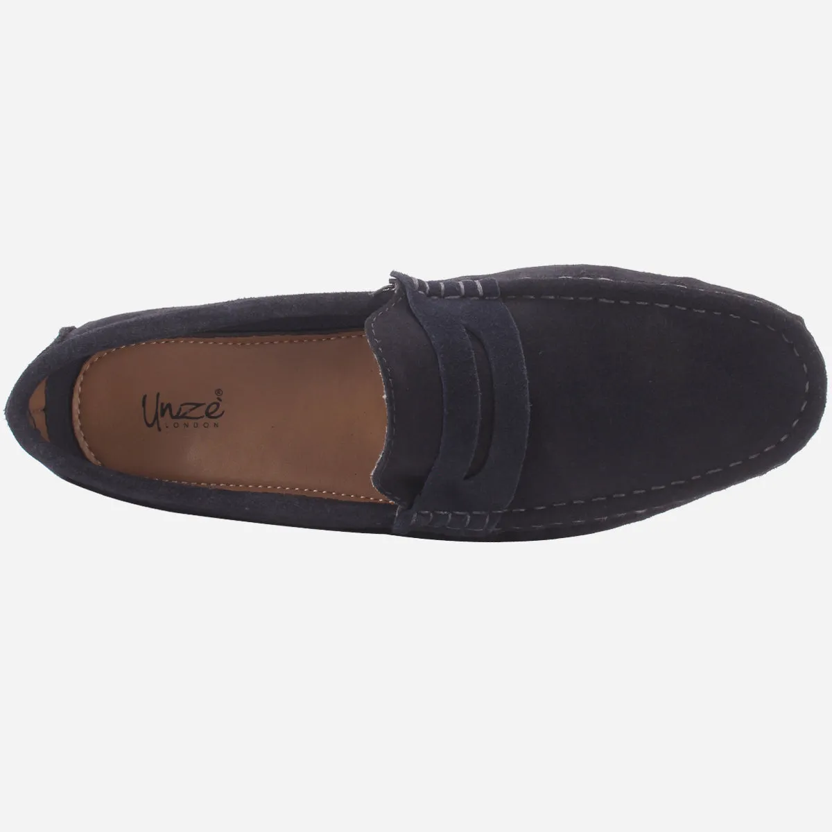 Mens "KIMS" Leather Slip-ons Moccasins