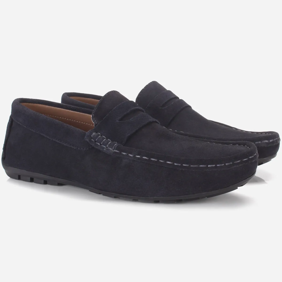 Mens "KIMS" Leather Slip-ons Moccasins