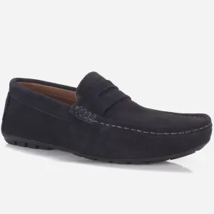 Mens "KIMS" Leather Slip-ons Moccasins