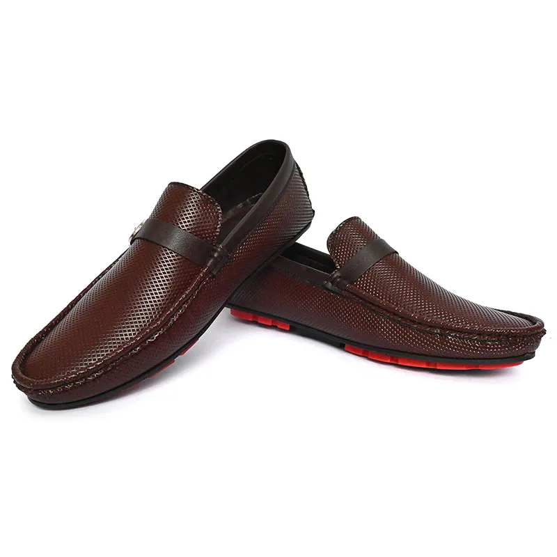 Men's Textured Moccasins - Metro-30401114