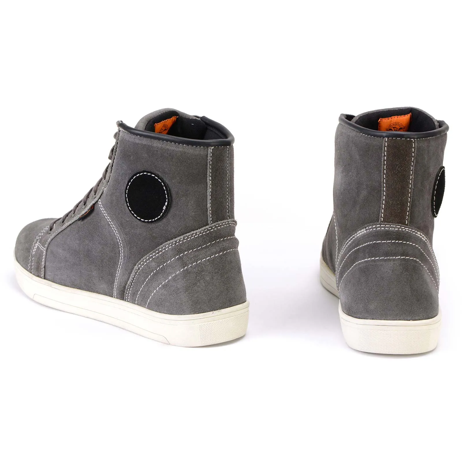 Milwaukee Leather MBM9109 Men's Grey Suede Leather Reinforced Street