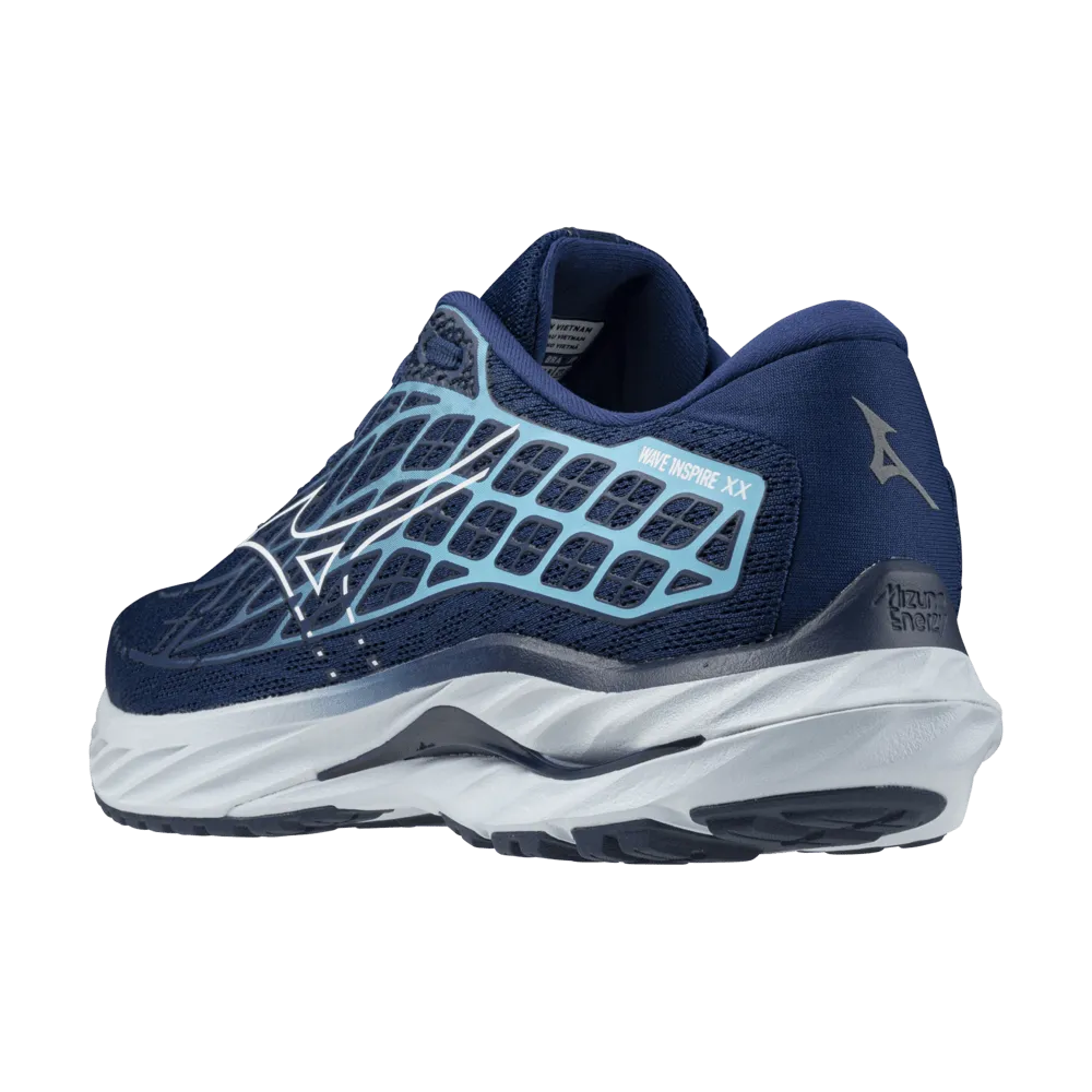 Mizuno Men's Wave Inspire 20 AW24 - Estate Blue/ White/ River Blue