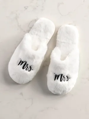 Mrs Bridal Slippers | Ivory