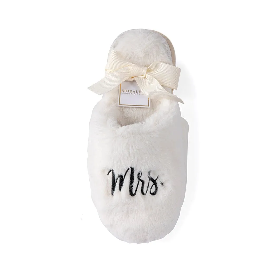 Mrs Bridal Slippers | Ivory