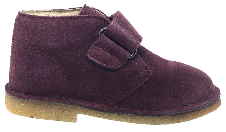 Naturino Boy's and Girl's Chukka Desert Boot, Burgundy Suede