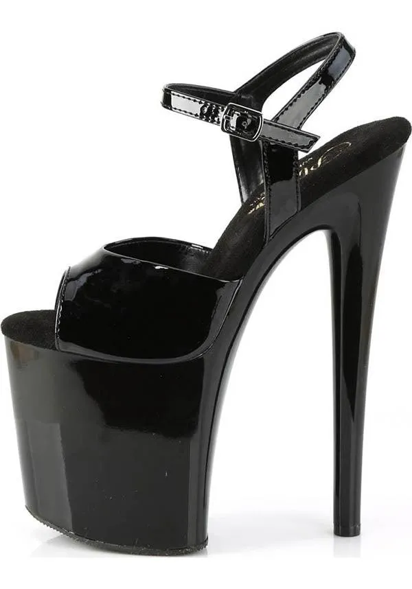 NAUGHTY-809 [Black Patent] | Platform Heels [PREORDER]