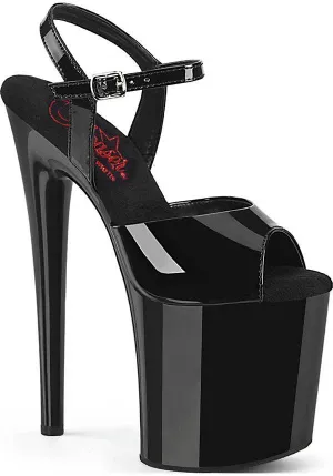 NAUGHTY-809 [Black Patent] | Platform Heels [PREORDER]