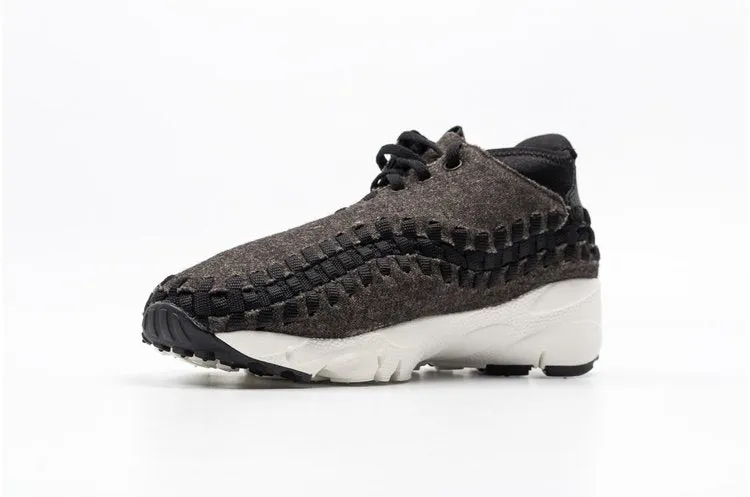 Nike Air Footscape Woven Chukka 'Black Ivory' Sneakers, black