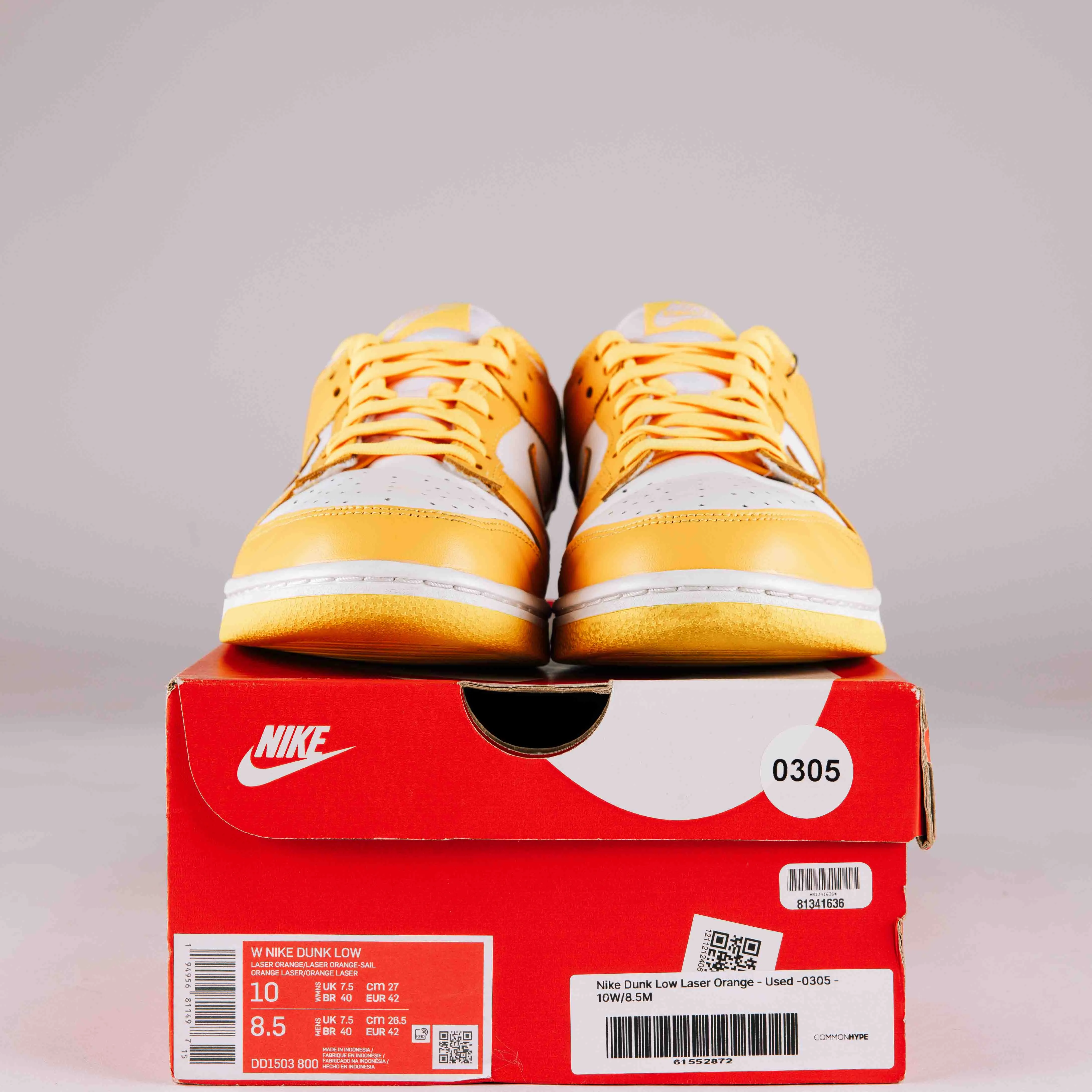 Nike Dunk Low Laser Orange - Used -0305