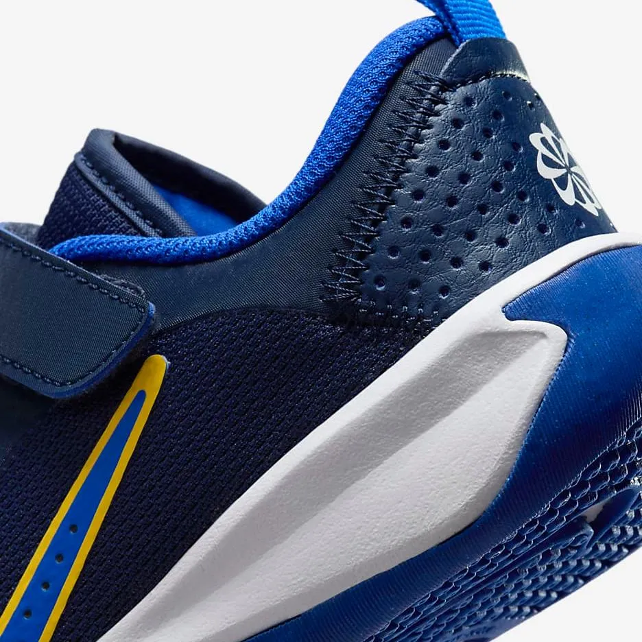 Nike Kid's Omni Multi Court Shoes - Midnight Navy / Saturn Gold / White / Hyper Royal